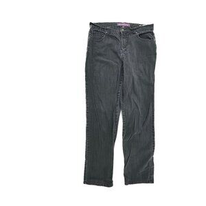 Gloria Vanderbilt Amanda Straight Leg Women's size 6 Black Denim Jeans